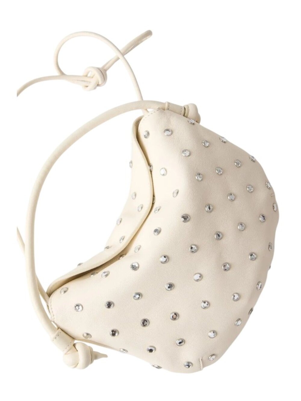 Freda Salvador Handbags Elis Mini Crescent Bag in Ivory Womens Crossbody Shoulde